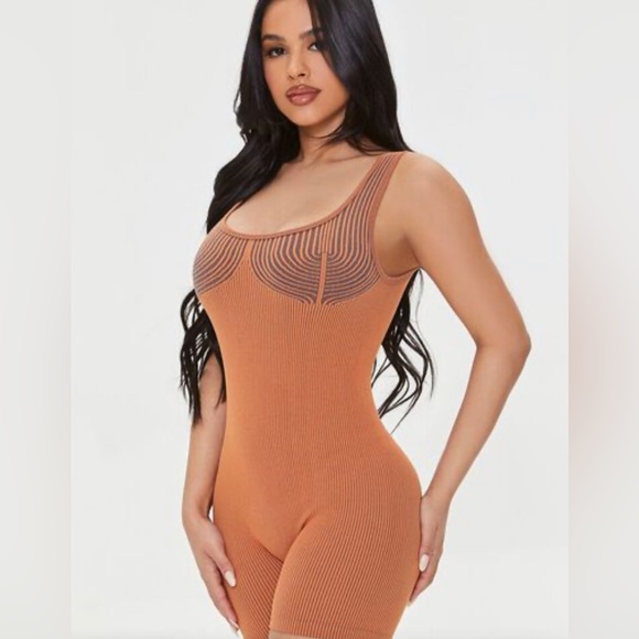 Forever 21 Orange Tank Too Body Suit - Picture 4 of 4